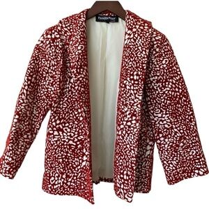 Vintage Painted Pony Animal Print Blazer Women’s Size XS